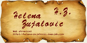 Helena Zujalović vizit kartica